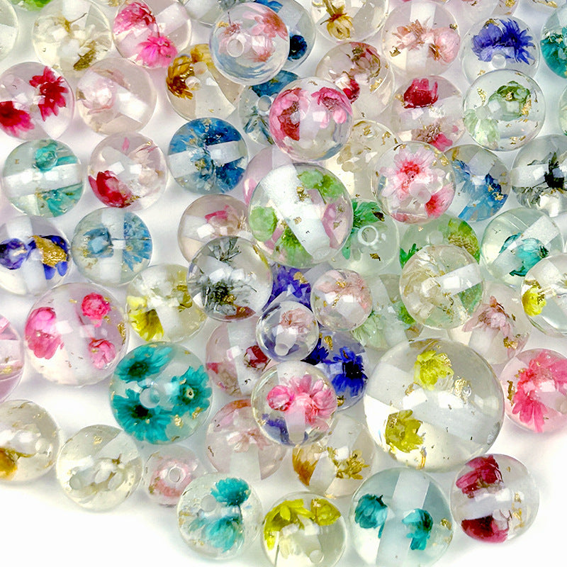 Dried Flower Resin Beads