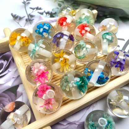 Dried Flower Resin Beads